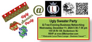 Burlington Mercer Chamber of Commerce Ugly Sweater Business Networking Party