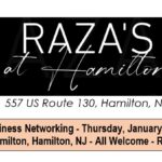 Free Evening Business Networking January 9 2025 at Raza's at Hamilton NJ